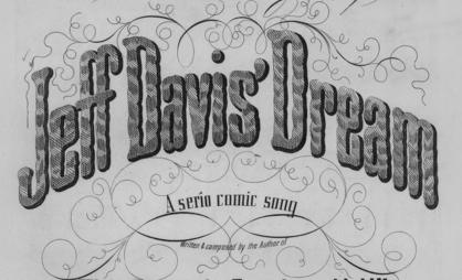 Cover of sheet music for Jeff Davis' Dream.